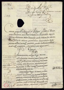 Cuenta del tesorero desde 1.º de 1749 a 1.º de abril de 1750