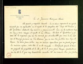 Carta de Antonio Alcalá Venceslada a Francisco Rodríguez Marín en la que le agradece el envío de ...