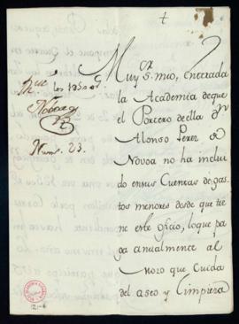 Carta de Francisco Antonio de Angulo al marqués de la Regalía en la que le advierte que el porter...