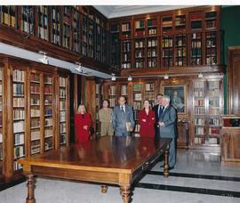Víctor García de la Concha y Ana Pastor en la Biblioteca Dámaso Alonso
