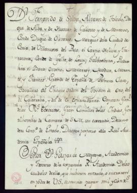 Libramiento de 1100 reales de vellón a favor de Miguel de Tagle, amanuense, y Alonso Pérez Novoa,...