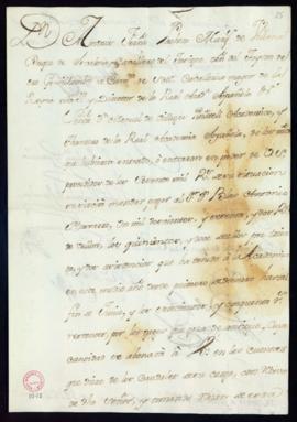 Libramiento de 1262 reales de vellón a favor de Blas Antonio Nasarre
