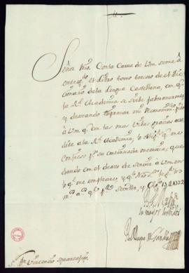 Carta del duque de Gandía a Vincencio Squarzafigo de agradecimiento por el envío del tercer tomo ...