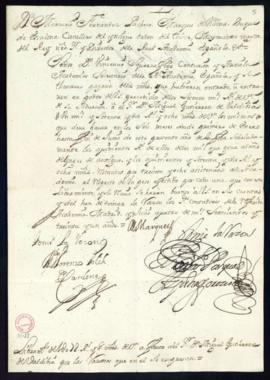 Orden del marqués de Villena de libramiento a favor de Miguel Gutiérrez de Valdivia de 1072 reale...