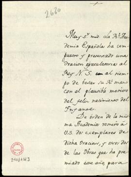 Minuta de la carta [del secretario, Manuel de Lardizábal y Uribe] a Juan de Santander con la que ...