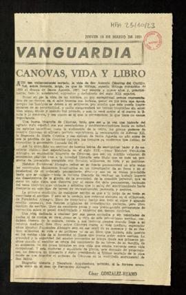 Cánovas, vida y libro, por César González-Ruano