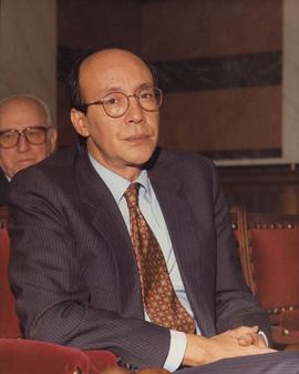 Francisco Rico en el acto de apertura del curso académico 1996-1997