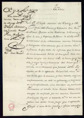 Informe de Juan de Santander a favor de José Melchor del Castillo y Negrete