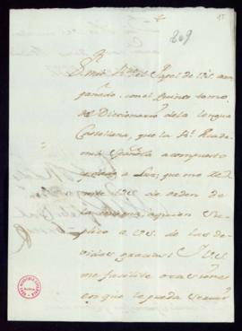 Carta del marqués de los Balbases a Vincencio Squarzafigo de agradecimiento por el envío del tomo...