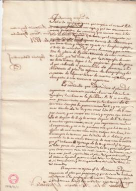 Carta de Eugenio Covarrubias con la que remite un plan de reforma de la ortografía y la prosodia