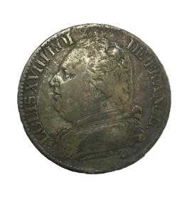 Cinco francos de Luis XVIII