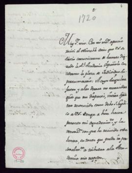 Carta de Ignacio de Hermosilla y Sandoval a Fran[cis]co Antonio de Angulo de agradecimiento por s...