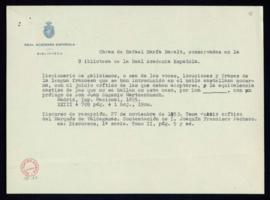 Nota de los registros catalográficos de las obras de Rafael María Baralt conservadas en la Biblio...