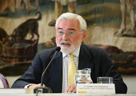 Intervención de Darío Villanueva, director de la Real Academia Española, en la conferencia magist...