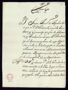 Carta [de Vincencio Squarzafigo al marqués de Villena] en la que le da cuenta de la exposición de...