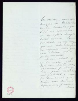 Carta del marqués de Molins al secretario [Manuel Tamayo y Baus] en la que le ruega que traslade ...