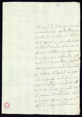 Carta de Francisco Manuel de la Mata a Vincencio Squarzafigo de agradecimiento a la Academia por ...