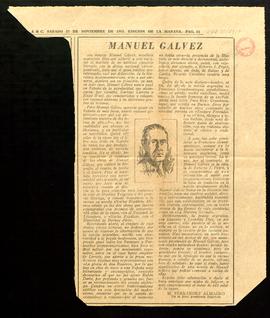 Manuel Gálvez