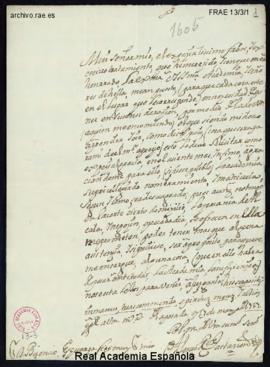 Carta de Alonso Rodríguez Castañón a Vincencio Squarzafigo en la que solicita formar parte de la ...