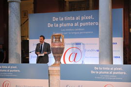 Discurso de Joaquín Müller-Thyssen, director de Fundeú BBVA, durante la presentación de Escribir ...