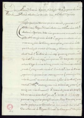Certificación de las cuentas desde 1.º de 1749 a 1.º de abril de 1750