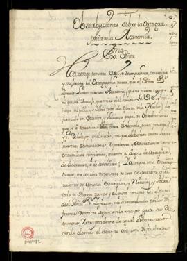 Observaciones de Juan Curiel sobre el tratado de la Ortografía que compuso la Real Academia Española