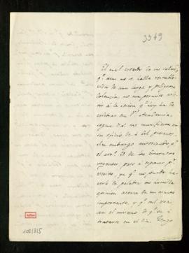 Carta de Eugenio de Tapia a Manuel Bretón de los Herreros en la que le indica que, en relación co...