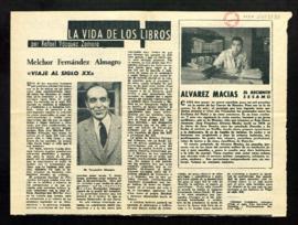 La vida de los libros, por Rafael Vázquez Zamora. Melchor Fernández Almagro. Viaje al siglo XX