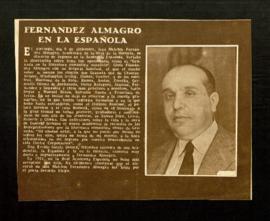 Fernández Almagro en la Española