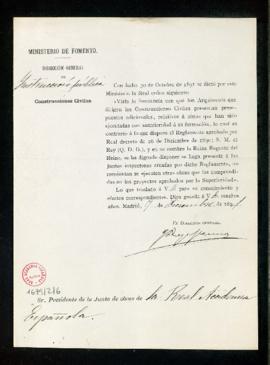 Real Orden comunicada de 25 de junio de 1891 sobre la reclamación de un pago de Manuel María Rufo...