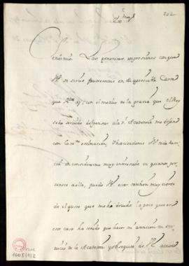 Carta del marqués de Grimaldo al marqués de Villena [Juan Manuel Fernández Pacheco] de agradecimi...