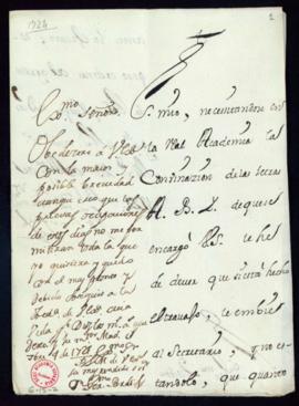 Carta del marqués de Villena [Juan Manuel Fernández Pacheco] a Jerónimo Pardo solicitándole el en...