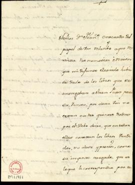 Carta de Manuela de Oyarvide a Francisco Antonio de Angulo con la que adjunta los papeles de su m...