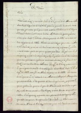Informe de las cuentas de los años de 1743 y 1744