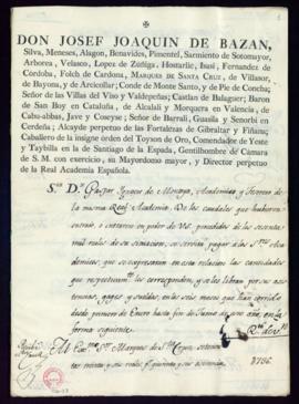 Libramiento general correspondiente a julio de 1799