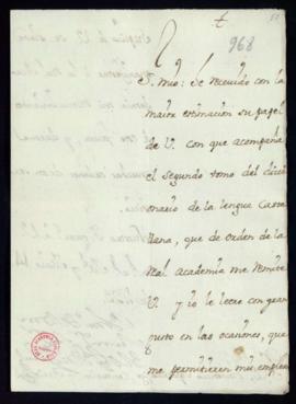 Carta del obispo inquisidor general a Vincencio Squarzafigo de agradecimiento por el envío del se...
