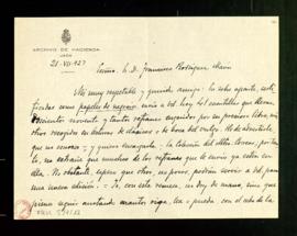 Carta de Antonio Alcalá Venceslada a Francisco Rodríguez Marín en la que le anuncia que le remite...