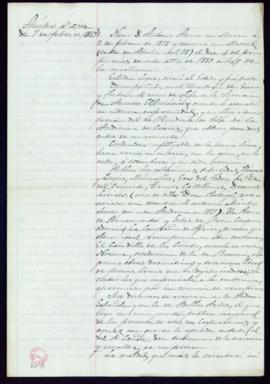 Copia del apéndice al acta de 7 de febrero de 1889 con la semblanza histórica de Antonio Arnao