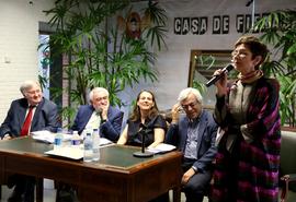 Intervención de Pilar del Río, periodista y viuda de Saramago, en la presentación del libro Diálo...
