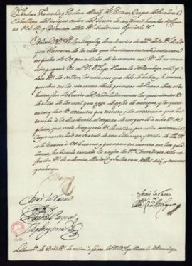 Orden del marqués de Villena del libramiento a favor de Lope Hurtado de Mendoza de 1012 reales de...