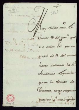 Carta de Javier Arias-Dávila Centurión, conde de Puñonrostro, a Francisco Antonio de Angulo en la...