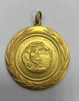 Medalla de académico correspondiente de la Academia Nacional de la Historia de la República de Ar...