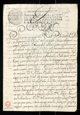 Real Cédula de 31 de agosto de 1741 por la que se concede a la Real Academia Española licencia y ...