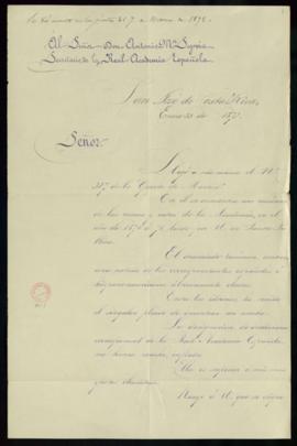Carta de Lorenzo Montúfar a Antonio María Segovia en la que expresa su agradecimiento por su nomb...