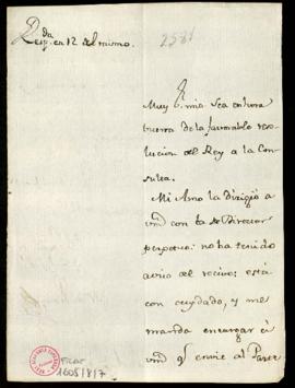 Carta de Francisco de Viana a Francisco Antonio de Angulo con la felicitación por la favorable re...