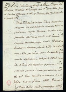 Libramiento de 1302 reales de vellón a favor de Antonio Pinedo