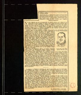 Biografía y epistolario íntimo de Rodríguez Marín, por Fray Juan Fernández Martín O. C. Pequeña h...