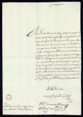 Carta de Victoriano Alcázar a Vincencio Squarzafigo de agradecimiento por el envío del segundo to...