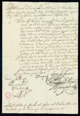 Orden del marqués de Villena de libramiento a favor de Pedro Manuel de Acevedo de 540 reales y 22...