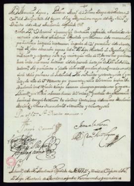 Orden de Mercurio Fernández Pacheco del libramiento a favor de Lope Hurtado de Mendoza de 1177 re...